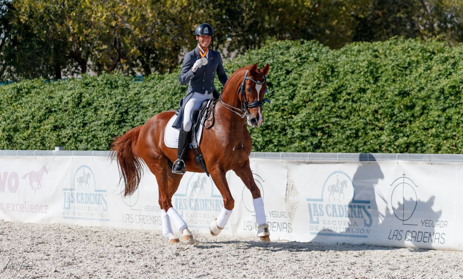 Gran actuación de Diego Martínez Del Moral en el Campeonato de España de Doma Clásica U25